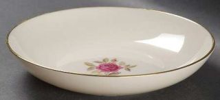 Lenox China Roselyn Coupe Soup Bowl, Fine China Dinnerware   Pink Rose,Gold Leav