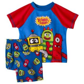 Yo Gabba Gabba! Toddler Boys Short Sleeve Pajama Set   Blue 2T