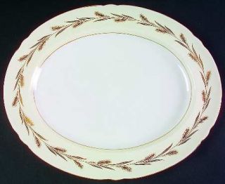 Shelley Golden Harvest 15 Oval Serving Platter, Fine China Dinnerware   Gainsbo