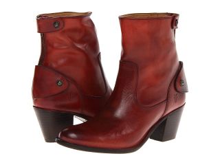 Frye Jackie Zip Short Cowboy Boots (Red)
