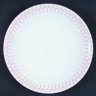Studio Nova Foley Square Pink Dinner Plate, Fine China Dinnerware   Pink Blocks,