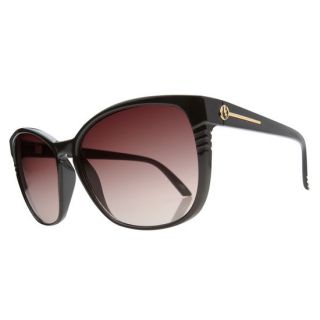 Rosette Sunglasses Gloss Black Brown Gradient One Size For Women 931579
