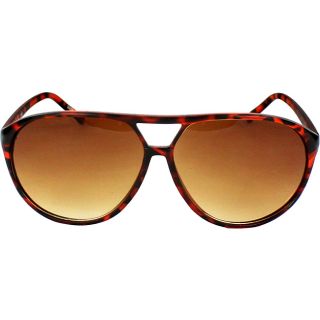 Womens Shield Brown Leopard Sunglasses (Brown leopardStyle: OvalModel: 7072BNLEOAMMaterials: PlasticLens color: AmberProtection: UV400Nose pads: ContrastingMeasurements: 62mm lens x 18mm bridge x 138mm armsAll measurements are approximate and may vary sli