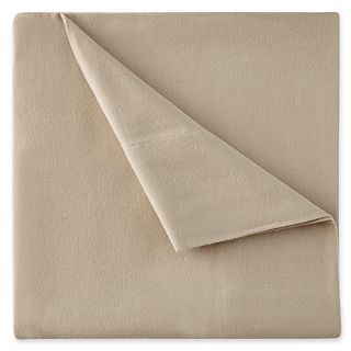 JCP Home Collection JCPenney Home Solid Flannel Sheet Set, Flax