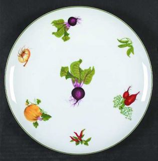 Sadek Vegetable Garden Dinner Plate, Fine China Dinnerware   Andrea,Various Vege