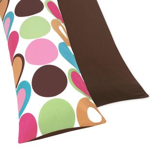 Sweet Jojo Designs Deco Dot Full Length Double Zippered Body Pillow Case Cover (Pink/ brownThread count: N/AMaterials: Brushed microfiberZipper closures on both sides for easy useCare instructions: Machine washableDimensions: 20 inches wide x 54 inches lo