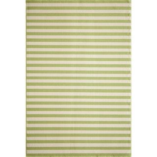 Indoor/Outdoor Stripes Area Rug   Green (5x8)