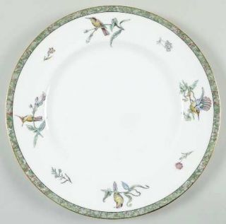Wedgwood Humming Birds Dinner Plate, Fine China Dinnerware   Bone, Marblized Bor