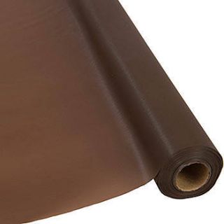 Chocolate Brown Plastic Table Roll