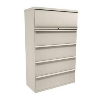 Marvel Office Furniture Zapf Five Drawer Lateral File ZSLF542_T/MSCW42 Color: