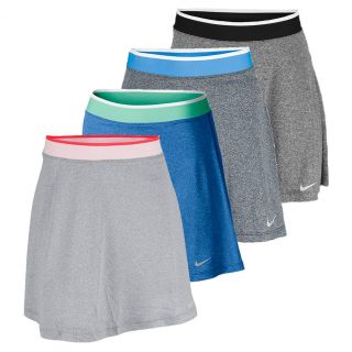 Nike Women`s High Waisted Knit Tennis Skirt Small 402_Distance_Blue