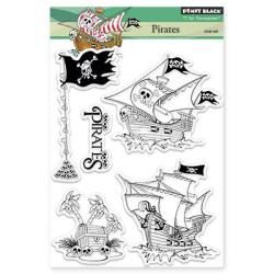 Penny Black Clear Stamps 5 X6.5 Sheet : Pirates
