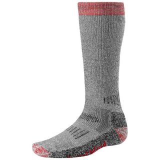 SmartWool Merino Wool Extra Heavyweight Hunting Socks (For Men and Women)   GREY/RED (M )