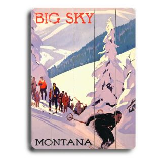 Artehouse 14 x 20 in. Big Sky Montana Wood Sign Multicolor   0003 4690
