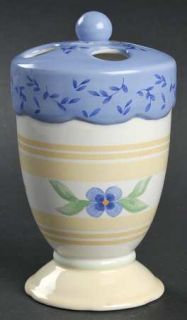 Pfaltzgraff Summer Breeze Toothbrush Holder, Fine China Dinnerware   Blue Flower