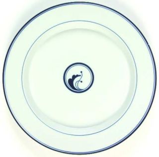 Dansk Juniper Dinner Plate, Fine China Dinnerware   Flora,Center Circle W/ 2 Ber