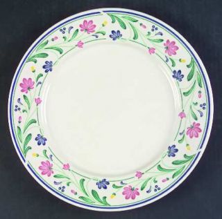 Farberware Brandywine (Cream Background) Dinner Plate, Fine China Dinnerware   F
