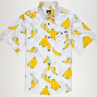 Go Bananas Mens Shirt White In Sizes Medium, Small, X Large, Large For M