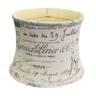 French Script Lamp Shade
