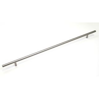 39 3/8 inch Solid Stainless Steel Cabinet Bar Pull Handles (case Of 5) (100 percent stainless steelFinish: Brushed nickelOverall length: 39 3/8 inches long (1000mm)Hole to hole spacing: 23 3/4 inches (600m)Projection: 1 3/8 inchesDiameter: 1/2 inches roun