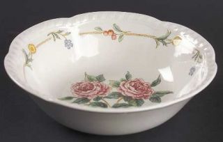 Johnson Brothers Garden Party Coupe Cereal Bowl, Fine China Dinnerware   Pink Ro