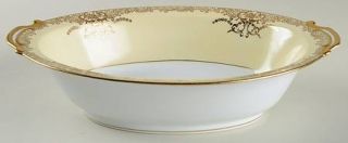 Noritake Goldenglo 10 Oval Vegetable Bowl, Fine China Dinnerware   Gold Encrust