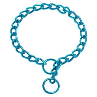 Platinum Pets Coated Chain Training Collar   Teal (24 x 4mm)