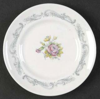 Royal Doulton Chantilly Rose Bread & Butter Plate, Fine China Dinnerware   Rose