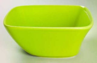 Studio Nova Compose Green Coupe Cereal Bowl, Fine China Dinnerware   Square,Off