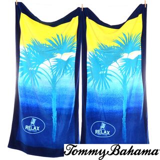 Tommy Bahama Ombre Palm Beach Towel (set Of 2) (Yellow/blue/aquaMaterials: 100 percent cottonCare instructions: Machine washableDimensions: 35 inches wide x 66 inches longThe digital images we display have the most accurate color possible. However, due to