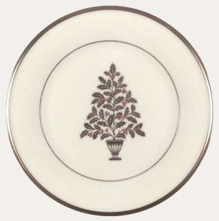 Lenox China Eternal Christmas Salad Plate, Fine China Dinnerware   Gold Holly, R
