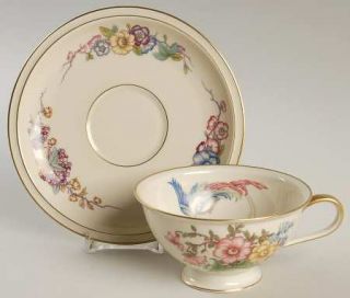 Rosenthal   Continental New Phoenix Footed Cup & Saucer Set, Fine China Dinnerwa