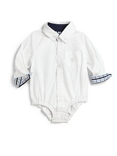 Andy & Evan Infants Oxford Shirtzie   White