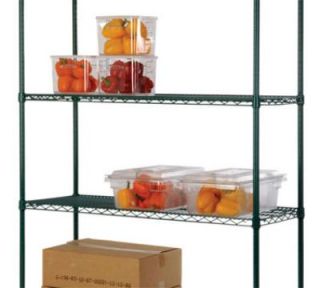 Focus Green Epoxy Coated Shelving, 24 in D x 42 in W