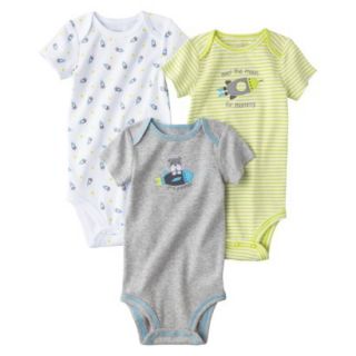 Just One YouMade by Carters Newborn Boys 3 Pack Bodysuit   Yellow 24 M