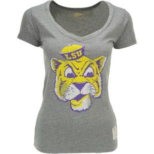 LSU Tigers NCAA Womens DR Triblend Vneck T Shirt