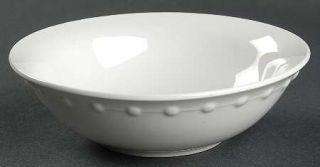 Oneida Evening Pearl Coupe Cereal Bowl, Fine China Dinnerware   White,Embossed D