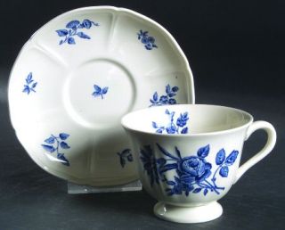 Wedgwood Ludlow Footed Cup & Saucer Set, Fine China Dinnerware   QueenS Shape,B