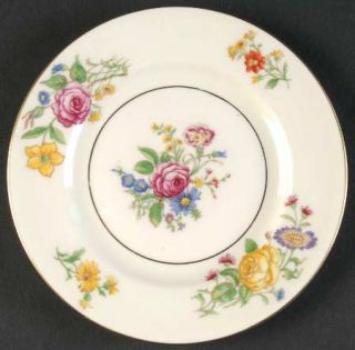 Haviland Glendale Bread & Butter Plate, Fine China Dinnerware   New York, Floral