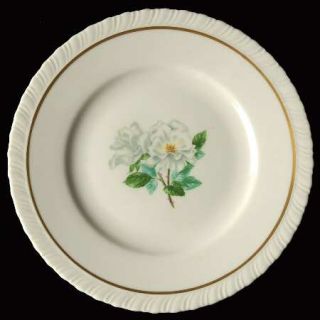 Hanover Silver Rose Bread & Butter Plate, Fine China Dinnerware   White Roses, S