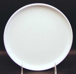Trend Pacific Bauhaus White Salad Plate, Fine China Dinnerware   Solid White,No