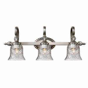 Golden Lighting GOL 8118 BA3 PW Alston Place 3 Light Vanity