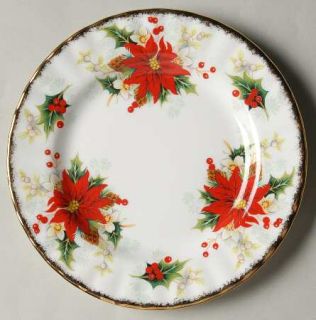 Royal Albert Yuletide (Fluted/Ribbed) Bread & Butter Plate, Fine China Dinnerwar