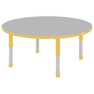ECR4Kids 48 Round Adjustable Activity Table in Gray ELR 14115