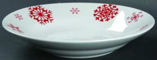 St Nicholas Square Yuletide Soup/Cereal Bowl, Fine China Dinnerware   Red Snowfl