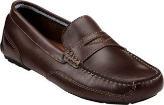 Mens Clarks Circuit Perez   Brown Full Grain Leather Driving Shoes