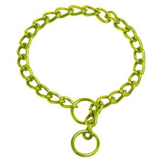 Platinum Pets Coated Chain Training Collar   Corona Lime (22 x 2.5mm)