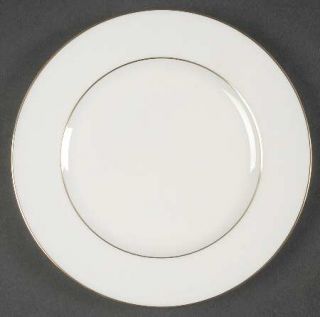 Noritake Purity Gold Bread & Butter Plate, Fine China Dinnerware   White Body, G