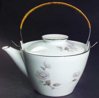 Noritake Charlotte Teapot & Lid with Removable Top Handle, Fine China Dinnerware