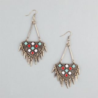 Tribal Spikes A Wire Earrings Gold One Size For Women 234480621